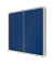 Schaukasten Premium Plus 1915335, 27xA4, silber/blau, Kork, Filz, pinnbar