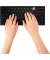 Tastatur Multi-Device Dual, Wireless, schwarz, drei Geräte gleichzeitig
