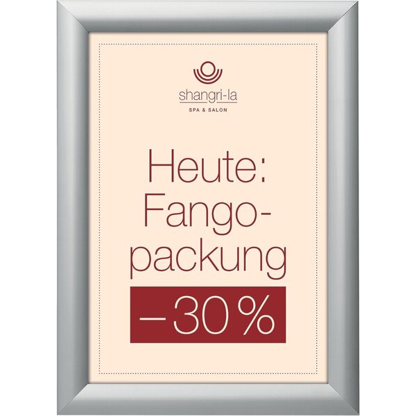 5055425954259 - Wandprospekthalter A1 mit Klapprahmen silber zur Wandmontage 5055425954259 Deflecto