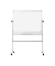 Stativdrehtafel-Whiteboard Mobil, QR0304, 120x120cm, emailliert, Aluminiumrahmen