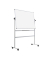 Stativdrehtafel-Whiteboard Mobil, QR0304, 120x120cm, emailliert, Aluminiumrahmen