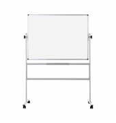 Whiteboard 120 x 120 cm mobil drehbare Tafel