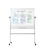 Whiteboard 90 x 60 cm mobil drehbare Tafel