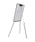 Flipchart, EA2306475, 70x100cm (BxH), grau, mit Beinen, mit 2 Seitenarmen