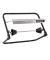 Wischtuchspender, Wandhalter, Metall, schwarz