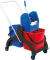 Doppelfahrwagen Stilo, Kunststoff, 2 x 15l mit GVS Presse und Deichsel