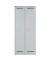 Spind Light GL08D1245, Metall, 2 Abteile mit 2 Fächern, abschließbar, 80x185cm (BxH), lichtgrau