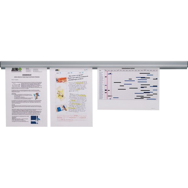 8713739304432 - Klemmleiste Grip Dokumentenhalter magnetisch 40mm x 120cm 8713739304432 1606233