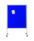 Moderationstafel Mobil XL 7-210600, 120x150cm, Filz + Whiteboard (beidseitig), pinnbar, beschreibbar, magnetisch, mit Rollen, bl