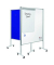 Moderationstafel Mobil XL 7-210600, 120x150cm, Filz + Whiteboard (beidseitig), pinnbar, beschreibbar, magnetisch, mit Rollen, bl