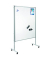 Moderationstafel Mobil XL 7-210600, 120x150cm, Filz + Whiteboard (beidseitig), pinnbar, beschreibbar, magnetisch, mit Rollen, bl