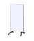 mobile Glas-Magnettafel 90,0 x 175,0 cm weiß