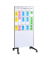 mobile Glas-Magnettafel 90,0 x 175,0 cm weiß