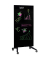 mobile Glas-Magnettafel 90,0 x 175,0 cm schwarz