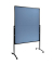 Moderationswand PREMIUM PLUS, Filz, 120 x 150 cm, blaugrau