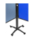 Moderationswand PREMIUM PLUS, Filz, 120 x 150 cm, blaugrau