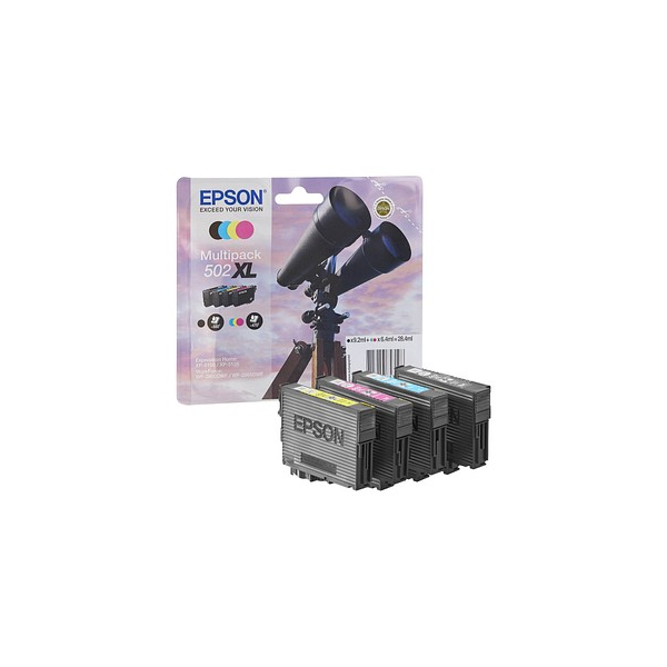 Epson Druckerpatrone 502XL (C13T02W64010), Multipack, schwarz, cyan, magenta,  gelb - Bürobedarf Thüringen | Druckerpatronen & Toner