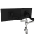 Caparo 4 D2 Twin Monitor-Halterung silber, schwarz