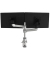Caparo 4 D2 Twin Monitor-Halterung silber, schwarz