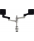 R-Go Monitorarm 0"-32" 2TFT Max.4KG Zepher 4 justierbar silb