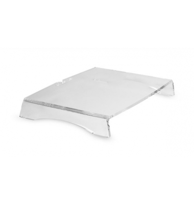 Monitorständer Q-riser 50, Platte: 37,2x28,1cm, Tragf.: 15 kg, farblos