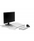 Monitorständer Q-riser 50, Platte: 37,2x28,1cm, Tragf.: 15 kg, farblos
