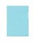 Sichthüllen 205000BL, A4, blau, klar glatt, oben & rechts offen, 