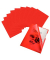 Sichthüllen 205000RT, A4, rot, klar glatt, oben & rechts offen, 