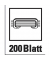 design Blockhefter 399 schwarz bis 200 Blatt für 23/8  23/10  23/13  23/17  23/20 + 23/24