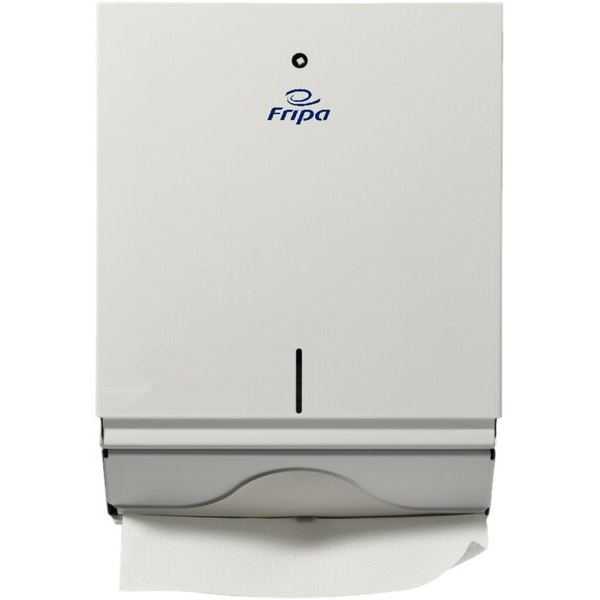 4000883990227 - Handtuchspender Metall weiß für V- und C-Falz Maß 270x350x130 mm 4000883990227 fripa 2340002