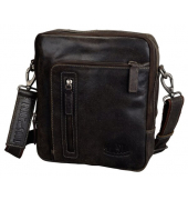 PRIDE&SOUL Umhängetasche WRETCH, braun, split washed Leder im vintage