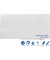 Raster-Whiteboard Professional 200 x 100cm emailliert Aluminiumrahmen Raster 10x10mm
