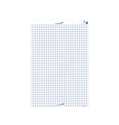 Flipchartblock 7-156500, 65x98cm, kariert / blanko, 80g