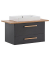 Waschbecken mit Unterschrank Duo anthrazit, eiche landhaus 102,2 x 50,0 x 61,5 cm