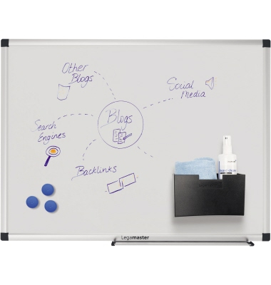 Whiteboard Unite Plus, 7-108235, 60x45cm, emailliert, Aluminiumrahmen