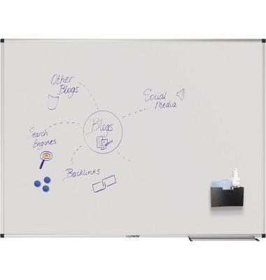 Whiteboard Unite Plus, 7-108254, 120x90cm (BxH), emailliert, Aluminiumrahmen