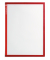 Magnetische Dokumenthalter DIN A4 rot 5St.