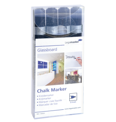 Kreidemarker schwarz 4St.