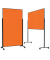 Des.-Moderationstafel VarioPin,orange Im Hoch + Querformat nutzbar