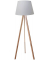 Unilux TOOKA LED Standl. weiß-bambu mit Bambus-Gestell und Textilschirm