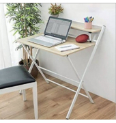 Schreibtisch Homy, 91,5cm (H), 75x62cm (BxT), rechteckig, buche / silber