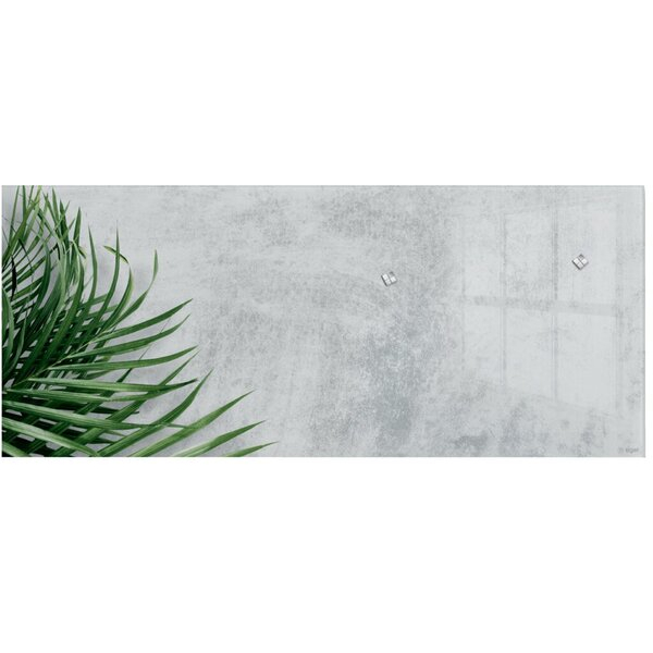 4004360795688 - GL298 Glas Magnettafel Artverum Botanic 130x55 grau grün Magnetboard Tafel GL298-A - Sigel