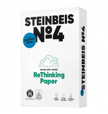 Recyclingpapier No. 4 (ehem.: Evolution White) K1706666080A A4 80g weiß 100er Weiße  