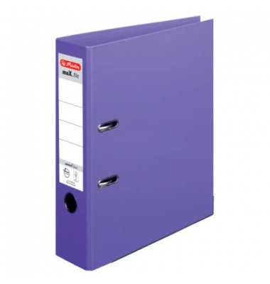 Ordner maX.file protect plus 10834414, A4 80mm breit PP vollfarbig violett
