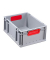Aufbewahrungsbox ProfiPlus 456705, 16 Liter, für A4, außen 400x300x170mm, Kunststoff grau/rot