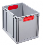 Aufbewahrungsbox ProfiPlus 456715, 30,5 Liter, für A4, außen 400x300x320mm, Kunststoff grau/rot