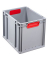 Aufbewahrungsbox ProfiPlus 456715, 30,5 Liter, für A4, außen 400x300x320mm, Kunststoff grau/rot