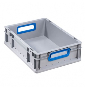 Aufbewahrungsbox ProfiPlus 456720, 11,1 Liter, für A4, außen 400x300x120mm, Kunststoff grau/blau