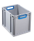 Aufbewahrungsbox ProfiPlus 456735, 33,4 Liter, für A4, außen 400x300x320mm, Kunststoff grau/blau