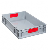 Aufbewahrungsbox ProfiPlus 456740, 23,7 Liter, für A3, außen 600x400x120mm, Kunststoff grau/rot